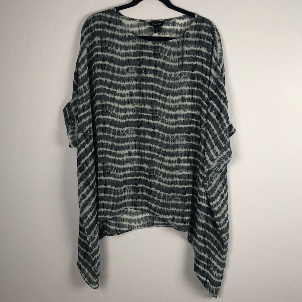 Ronen Chen Oversized Tie-Dye Blouse | One size | Beach Cover Up | Easy Casual